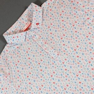 FORE FATHERS Mens Golf Polo Shirt Size Large Performance He Got Kids AOP